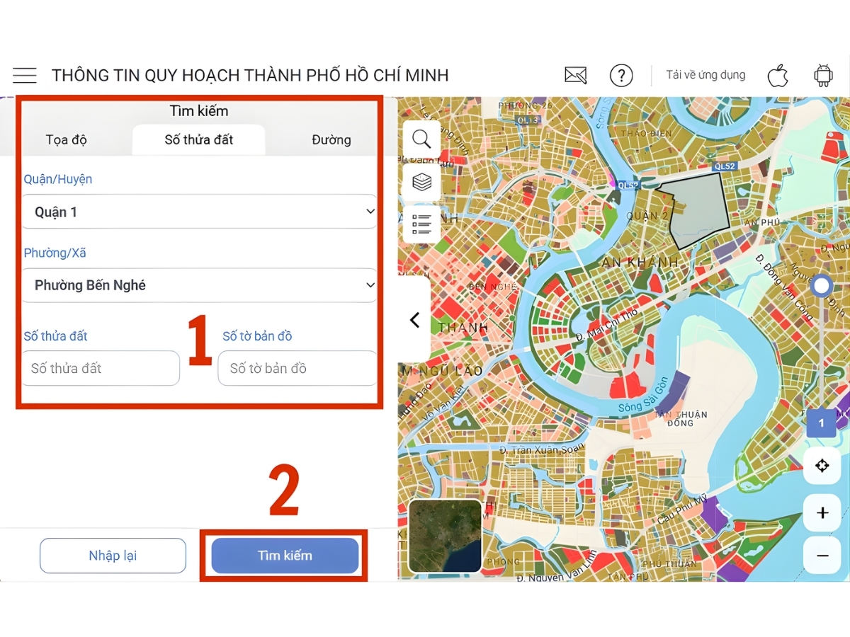 Người mua kiểm tra thế chấp tranh chấp và hạn chế quyền sử dụng đất.