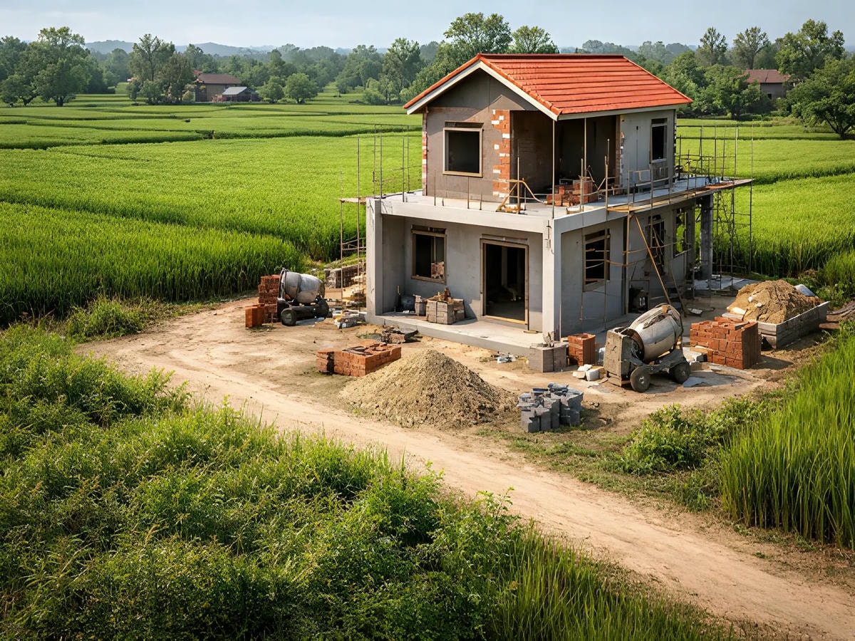 Nhà xây trên đất pháp lý chưa hoàn chỉnh tiềm ẩn nhiều rủi ro.