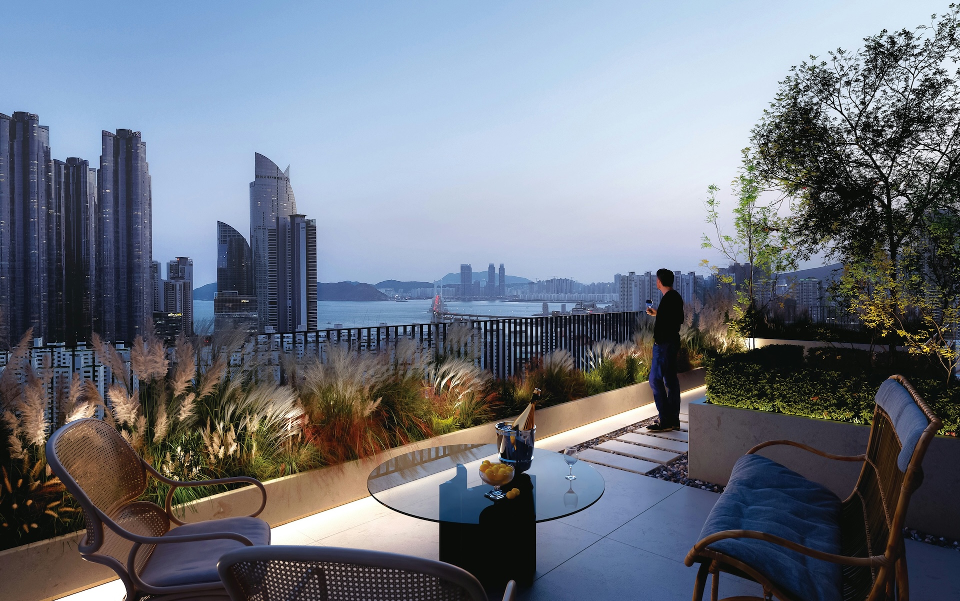 Khoảng sân vườn trong căn hộ giúp cư dân duy trì nhịp sống thư thái và cân bằng tuyệt đối