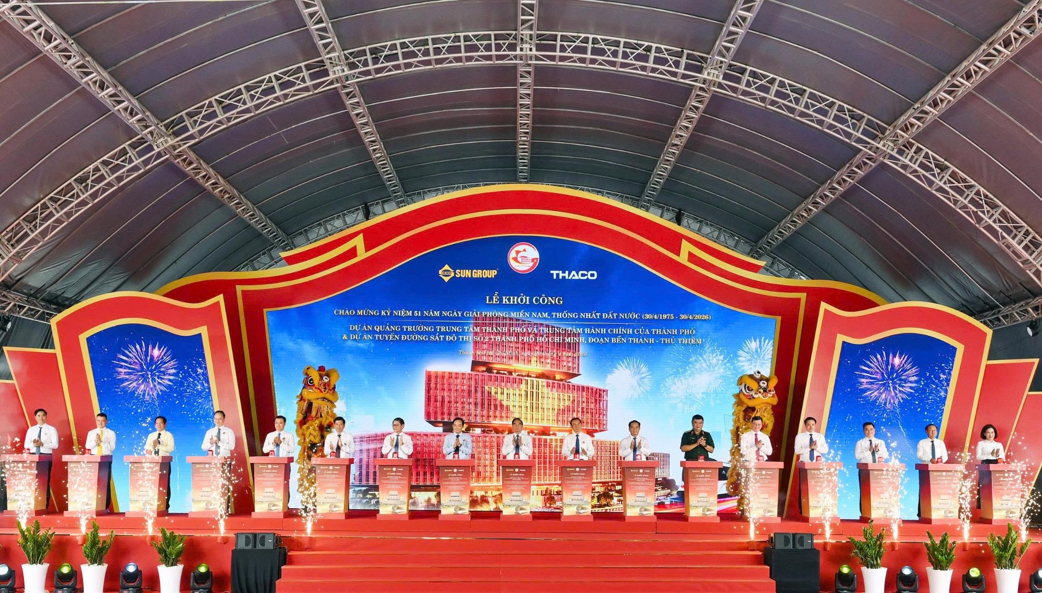 Dự án Quảng trường Trung tâm Thành phố và Trung tâm Hành chính của Thành phố chính thức được khởi công vào ngày 29/04/2026