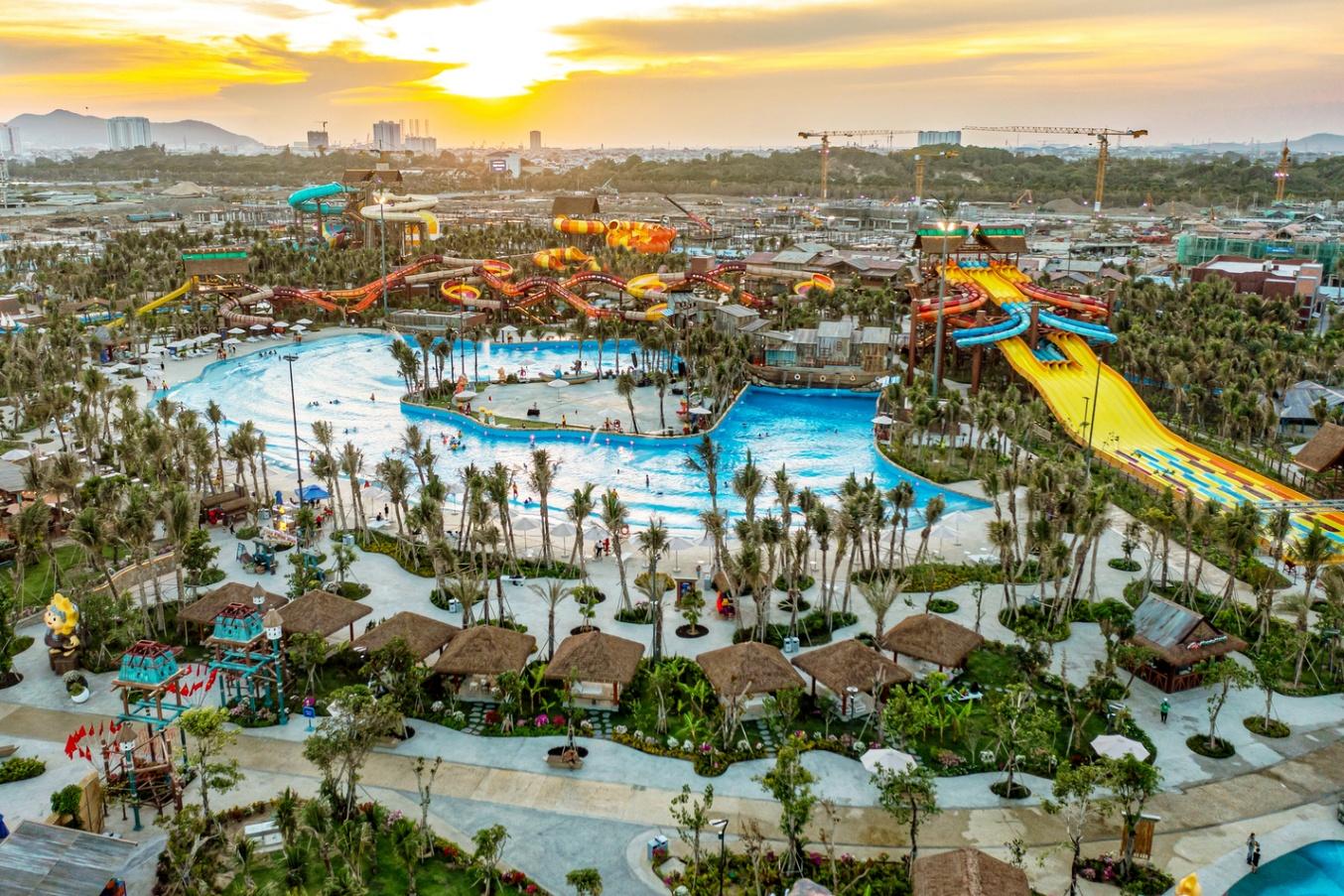 Toàn cảnh công viên nước Sun World Vũng Tàu quy mô 15ha.