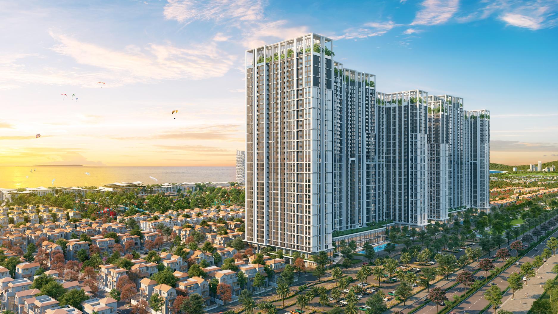 Tổ hợp căn hộ Beacon Tower tiếp giáp đại lộ 3/2.