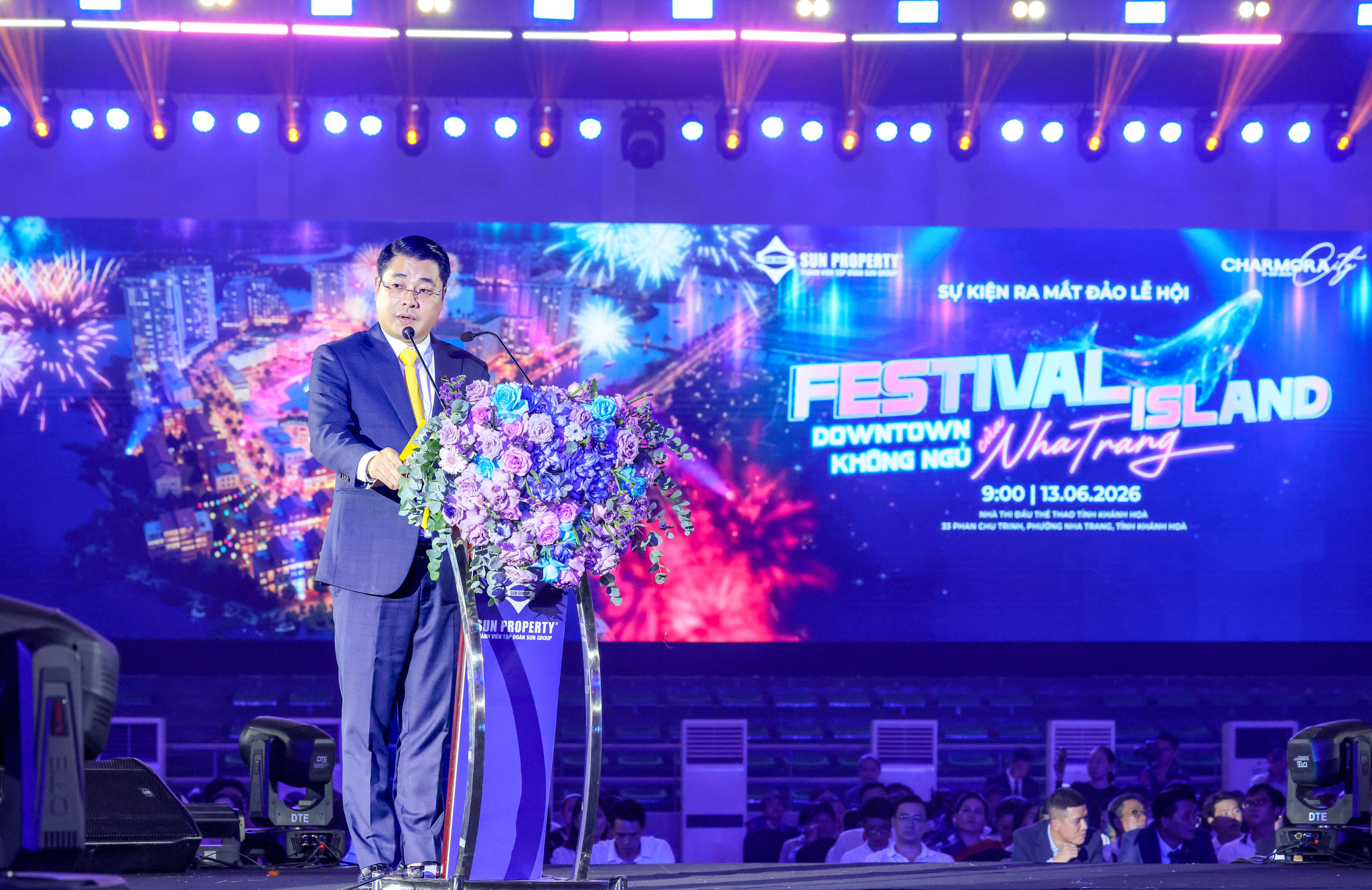 Ông Trần Tuấn Anh - Chủ tịch Sun Group Khánh Hòa phát biểu tại sự kiện.