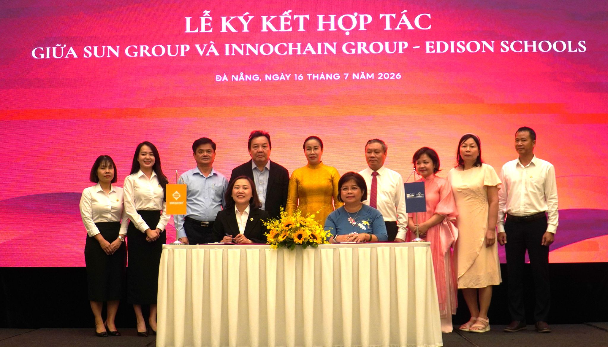Tập đoàn Sun Group và Innochain Group đã ký kết Biên bản ghi nhớ hợp tác nghiên cứu, phát triển và vận hành các dự án giáo dục tại Khu đô thị Sun Riverpolis