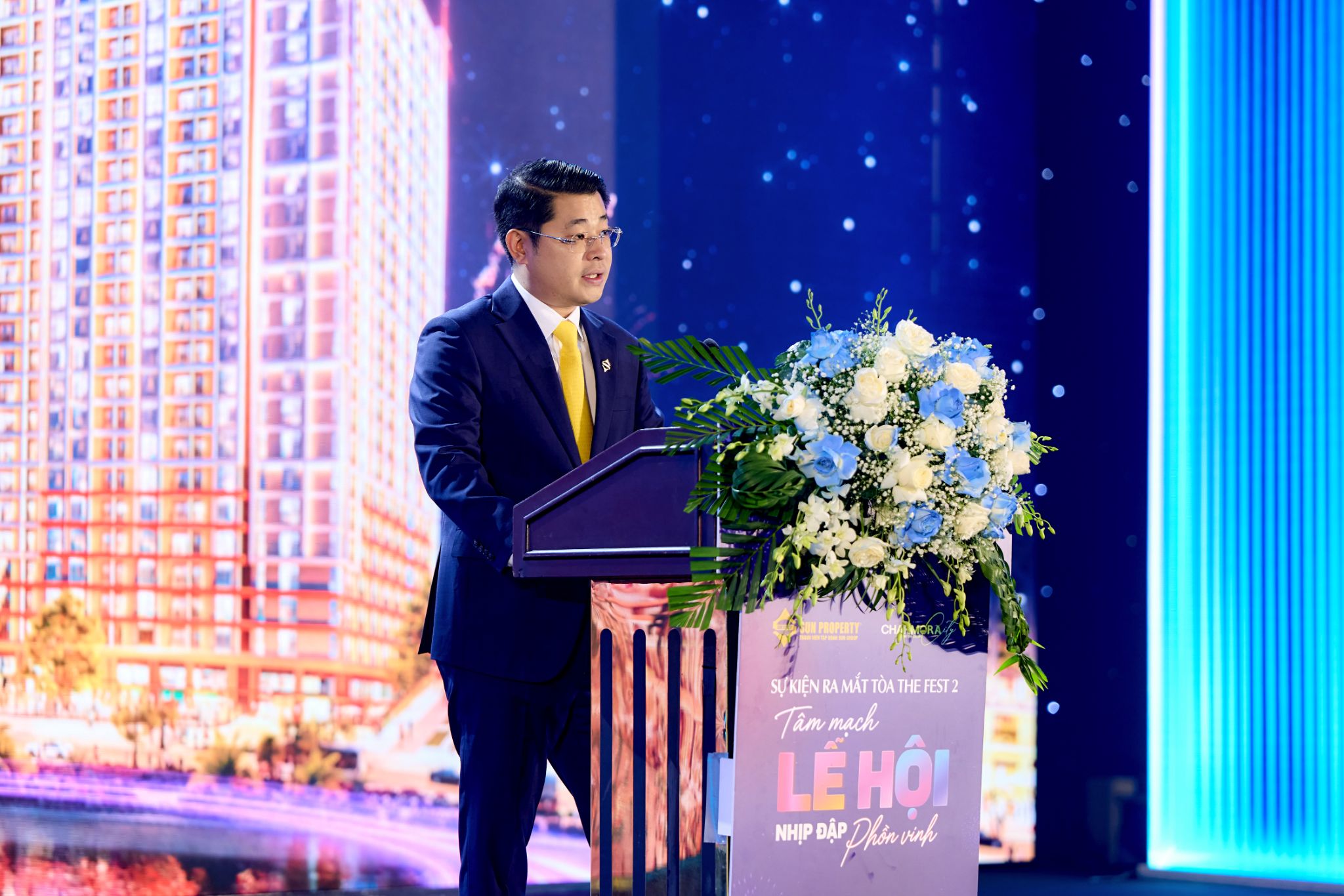Ông Trần Tuấn Anh - Chủ tịch Sun Group Khánh Hòa phát biểu tại sự kiện.