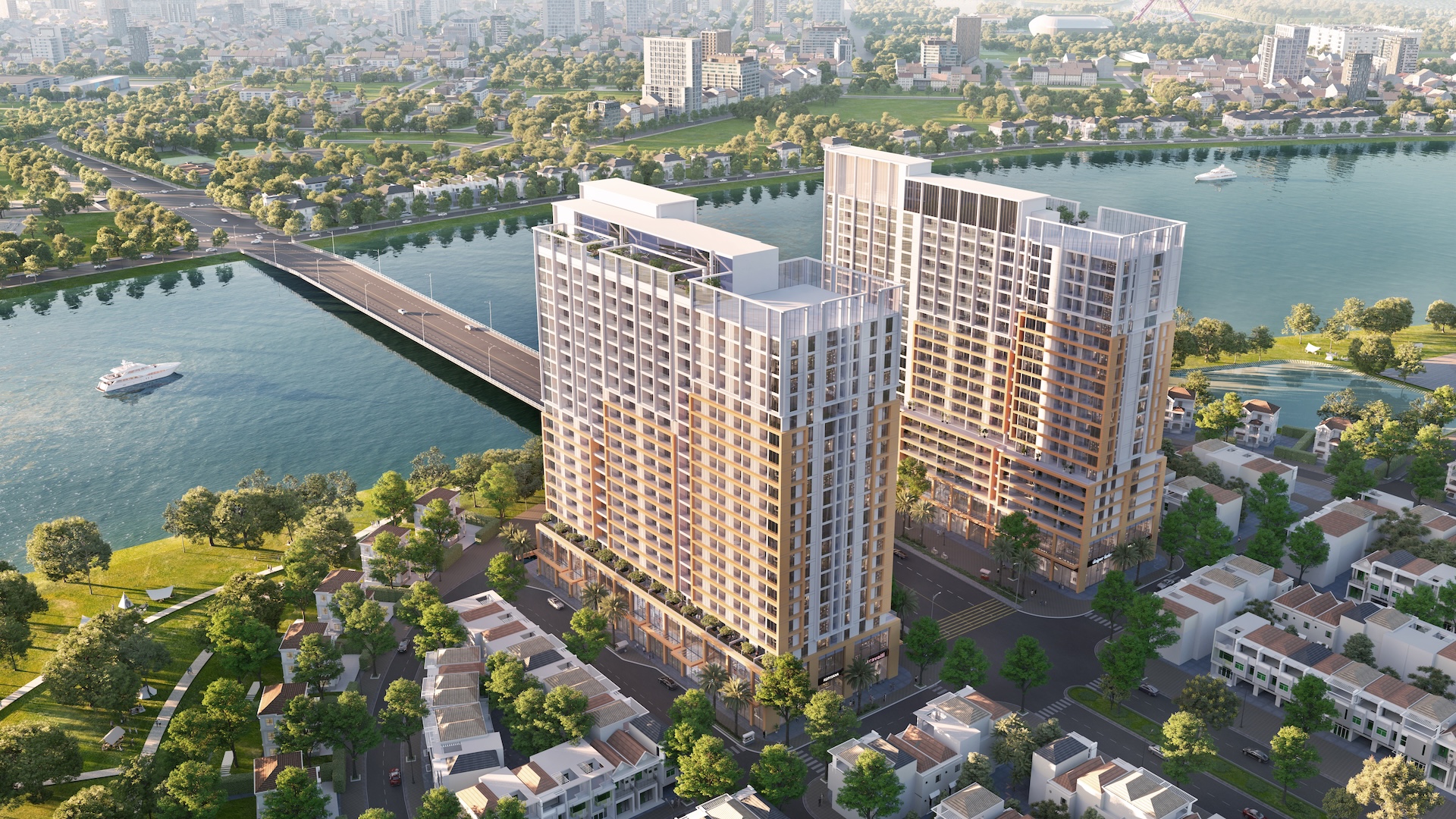 Bộ sưu tập 132 penthouse có tiềm năng cho thuê tốt khi tọa lạc tại tâm điểm an cư mới của Đà Nẵng. Ảnh: Ánh Dương.