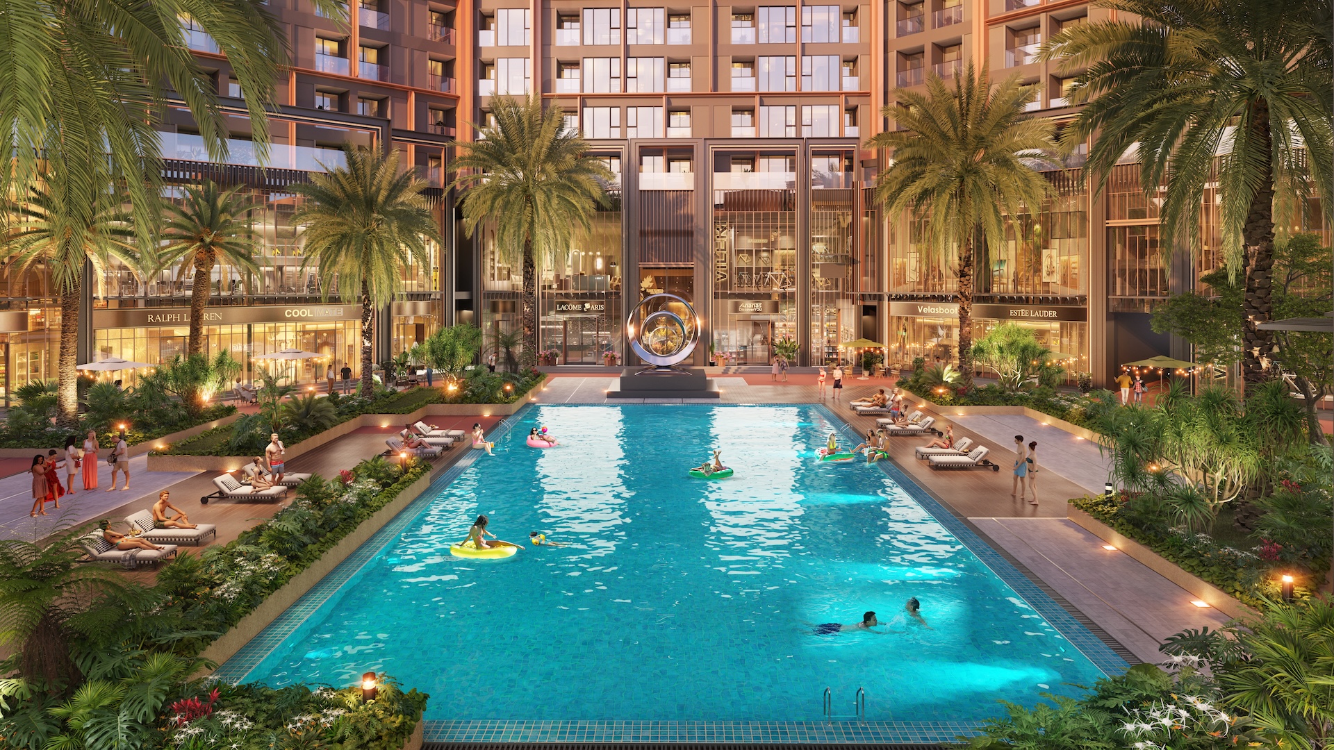Hệ thống gần 20 tiện ích chuẩn resort tại Symphony 5 mang đến cuộc sống tiện nghi, hưởng thụ cho cư dân. Ảnh: Sun Property.