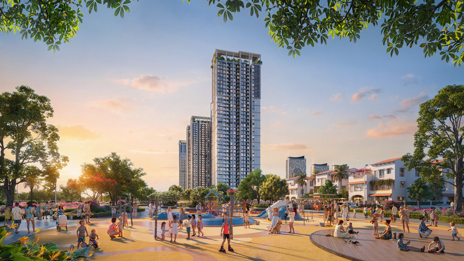 Beachtro Tower sở hữu hệ sinh thái ba công viên trải nghiệm liên hoàn ngay dưới chân tháp.