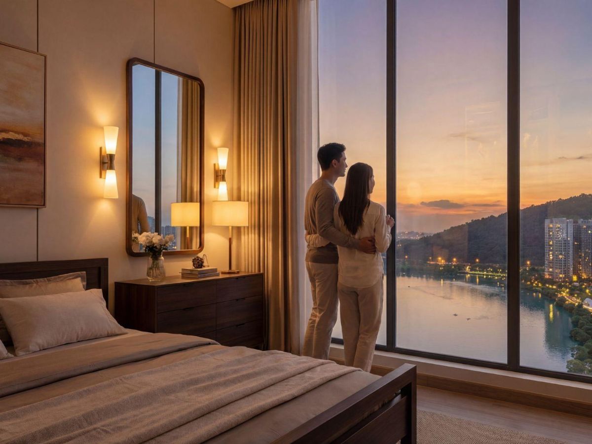 Căn hộ 2 phòng ngủ là lựa chọn an cư bền vững.