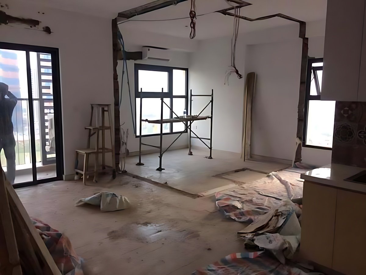 Căn hộ hiện đại được cải tạo nội thất để nâng cao giá trị.