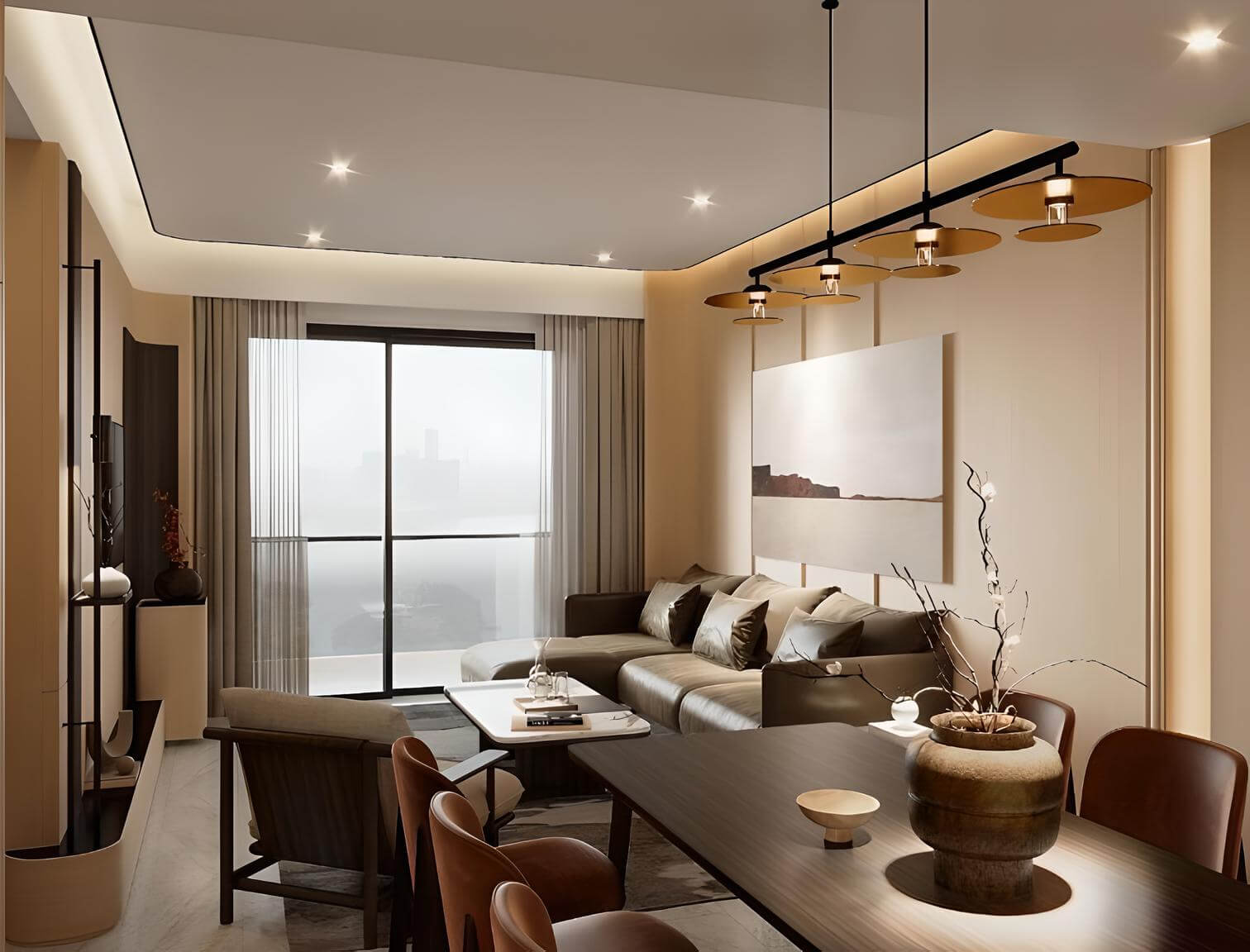 Hình ảnh phối cảnh căn hộ Sun Feliza Suites. (