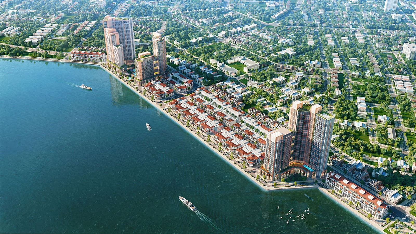 Dự án ven sông Hàn của Sun Group nổi bật với vị trí hiếm hoi bên dòng sông biểu tượng của Đà Nẵng.