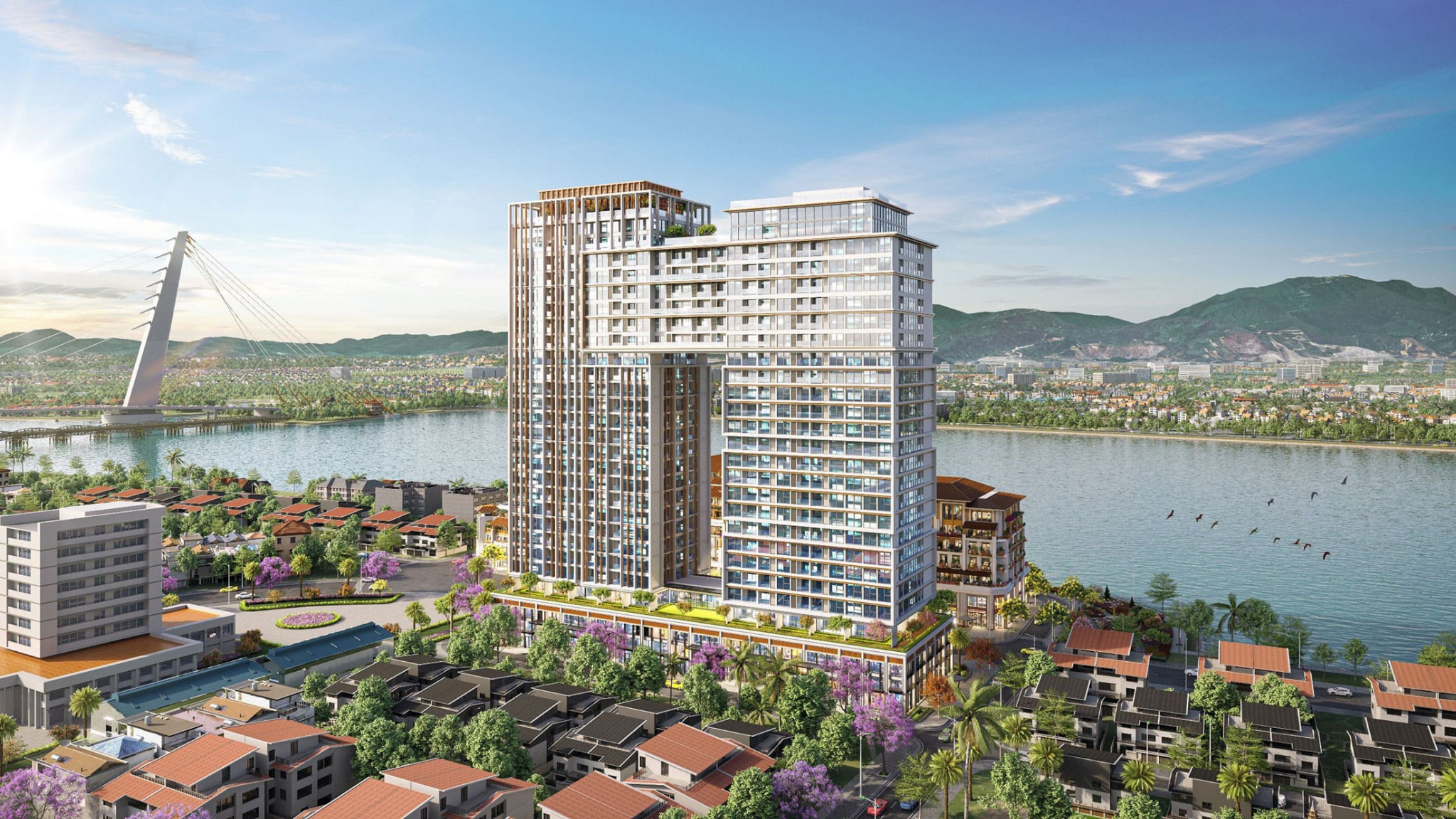 Hình ảnh phối cảnh dự án Sun Ponte Residence.