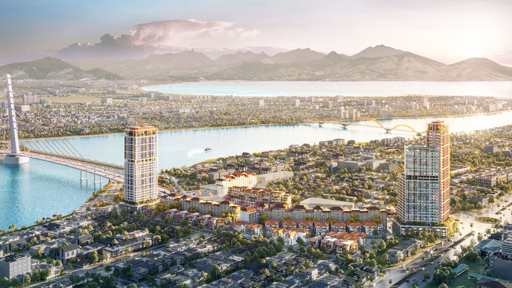 Hình ảnh phối cảnh dự án Sun Cosmo Residence.
