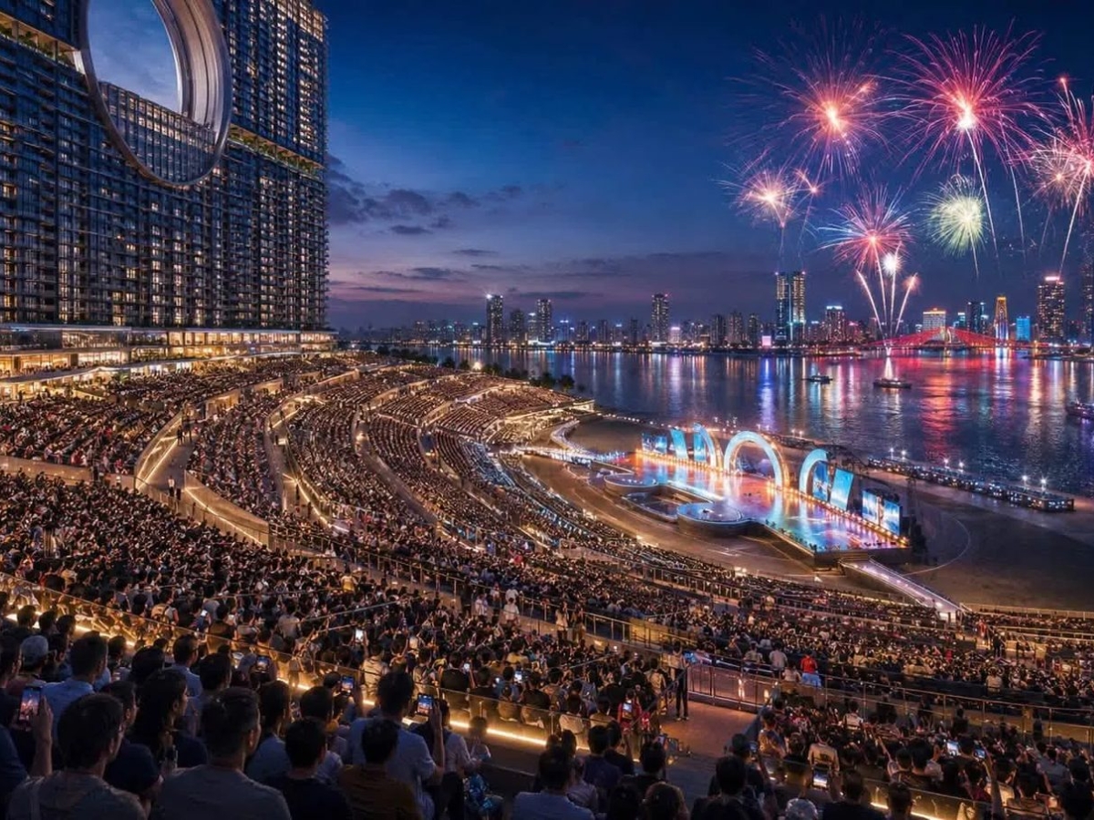 Sun Galaxy Complex sở hữu vị trí bên sông Hàn, thuận tiện kết nối các điểm đến và không gian lễ hội nổi bật của Da Nang Downtown