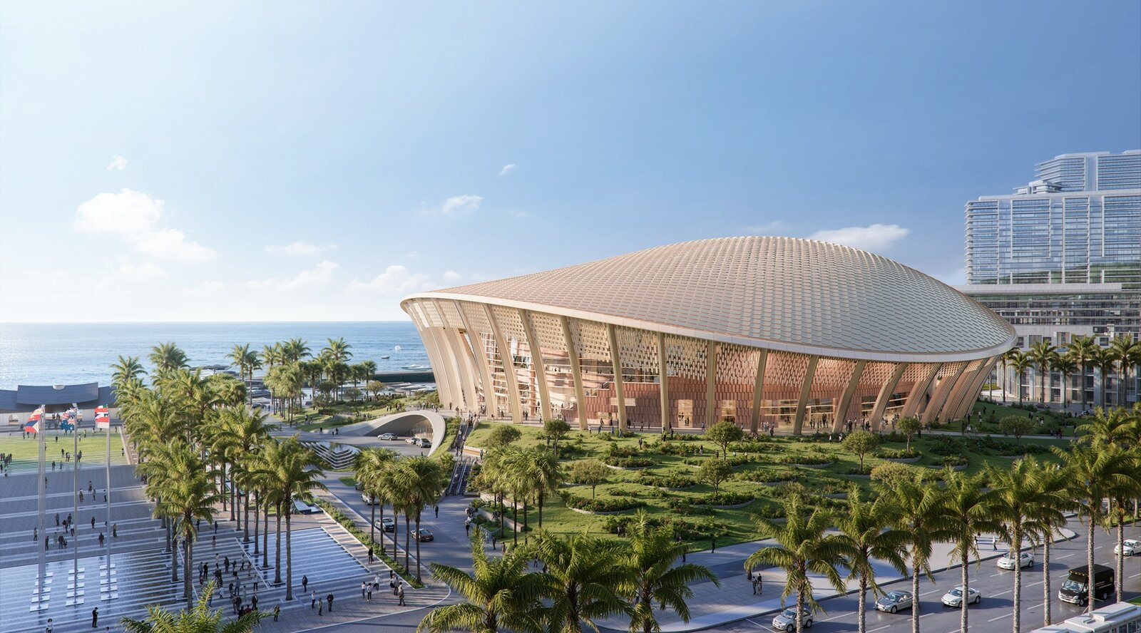 Trung tâm Hội nghị Quốc tế APEC là một trong những công trình trọng điểm chuẩn bị cho APEC 2027 tại Phú Quốc.