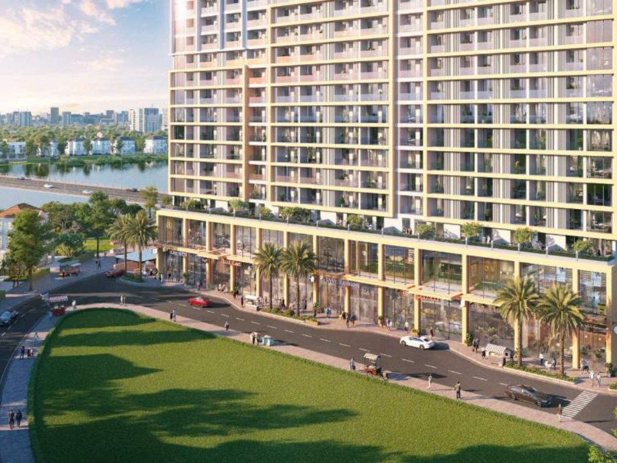 Shophouse khối đế thường được bố trí tại các tầng thấp của tòa nhà chung cư