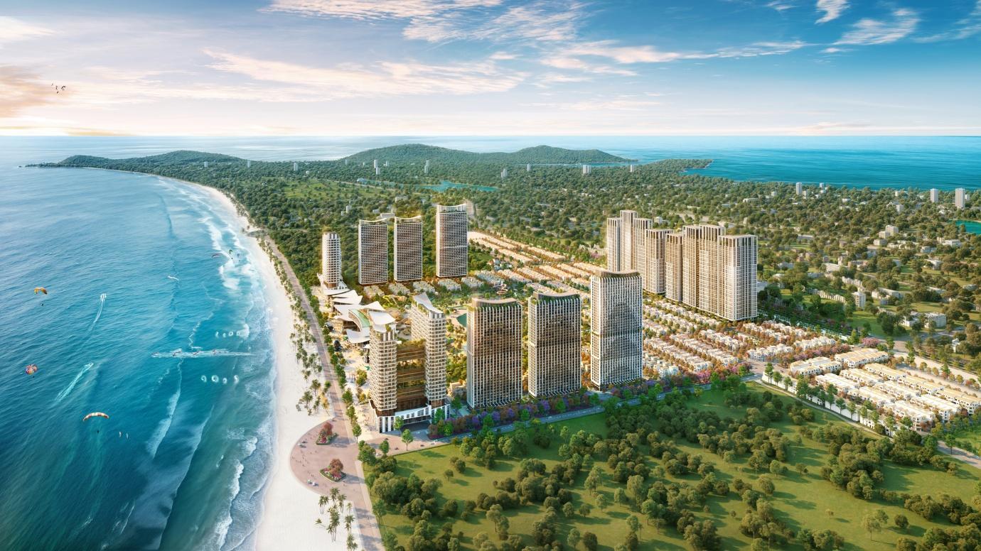 Đô thị biển Blanca City sở hữu quỹ sản phẩm đa dạng. Ảnh phối cảnh: Sun Property