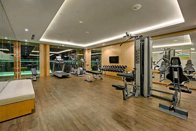 Phòng tập Gym Fitness Center được trang bị đa dạng thiết bị tập