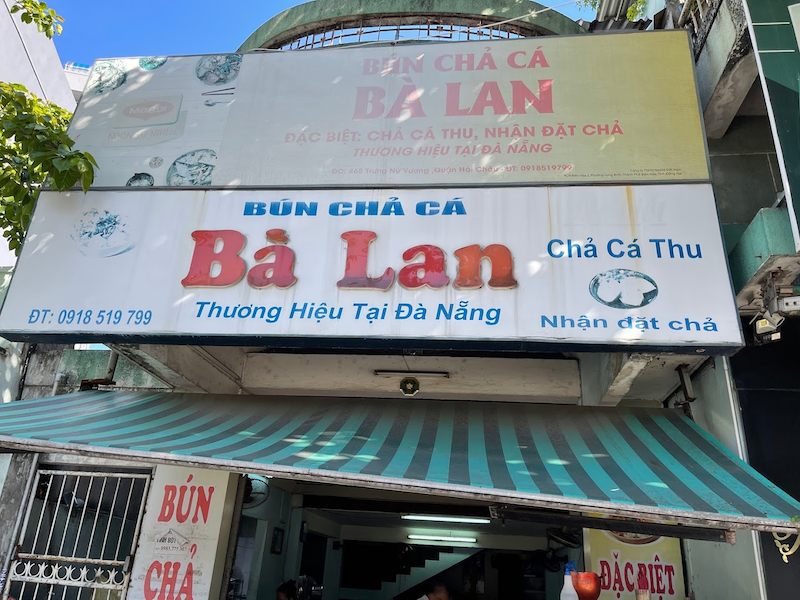 Quán Bún chả cá bà Lan