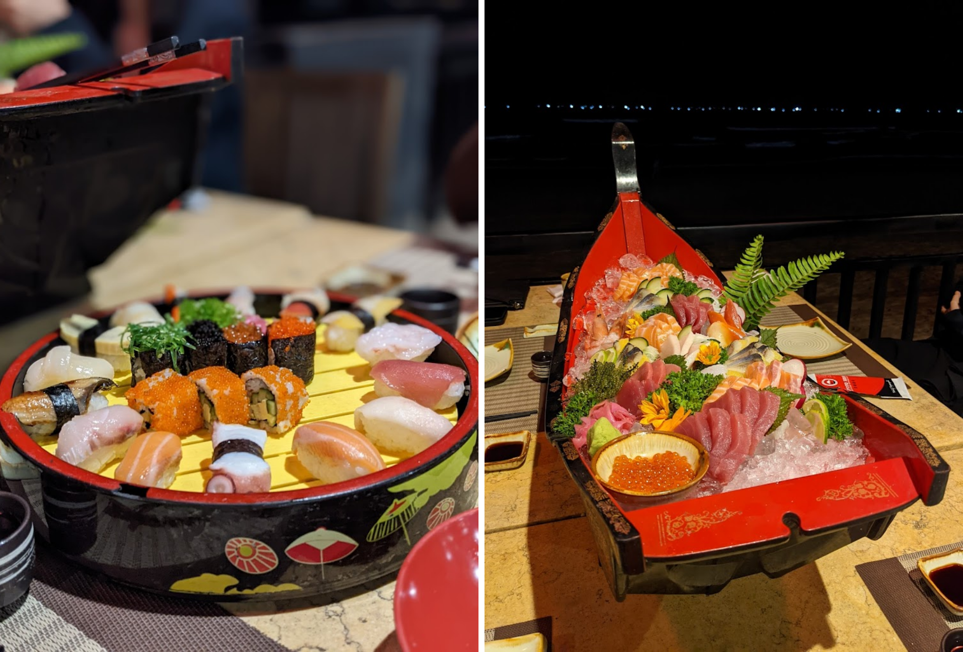 Nhà hàng San Hô cũng có phục vụ nhưng món ăn đậm chất Á Đông khác, nổi bật là sushi và sashimi