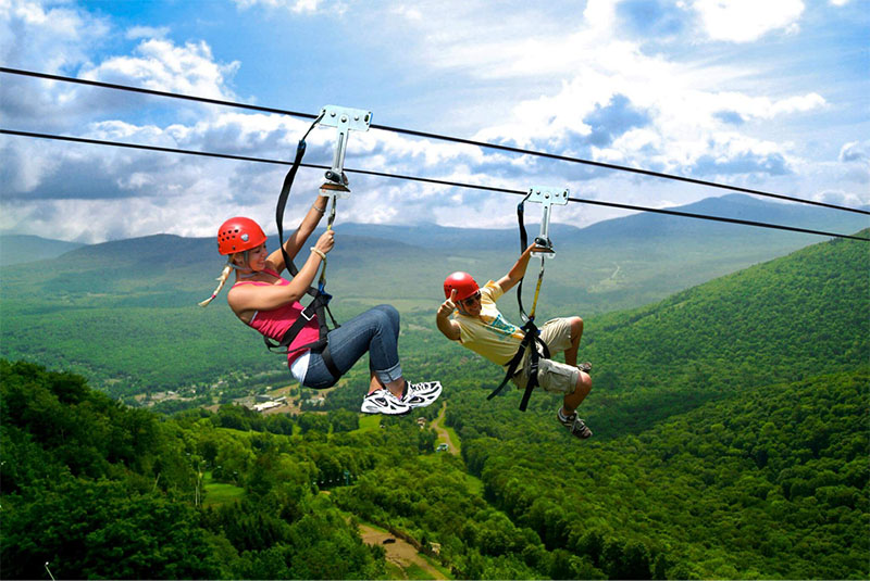 Cơ hội trải nghiệm các trò chơi mạo hiểm như zipline (đu dây) ở khu du lịch Hòa Phú Thành (Nguồn: owa.bestprice.vn)