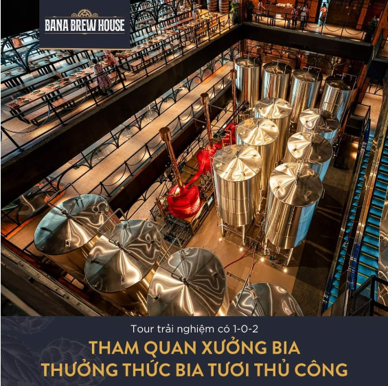 Tham quan trải nghiệm quy trình sản xuất bia và thưởng thức bia tươi thủ công tại Xưởng bia cao nhất Việt Nam