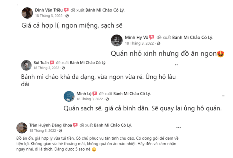 Cô Lý còn bán nhiều món ăn hấp dẫn khác ngoài bánh mì chảo