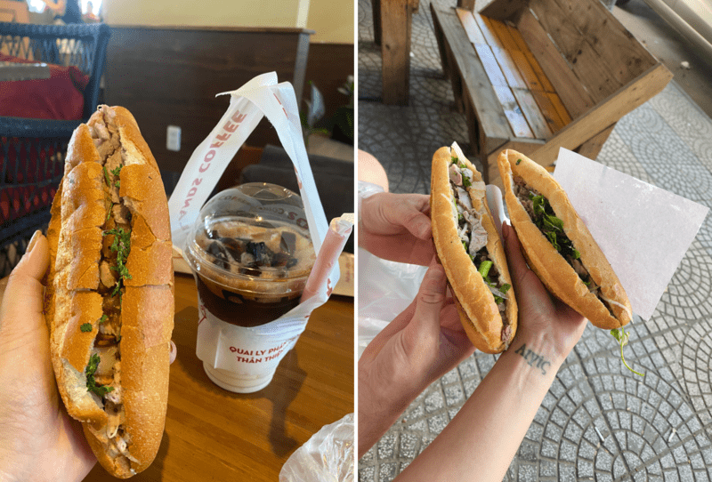 Bánh mì heo quay chị Lành có hương vị đậm đà nhờ nước sốt độc quyền