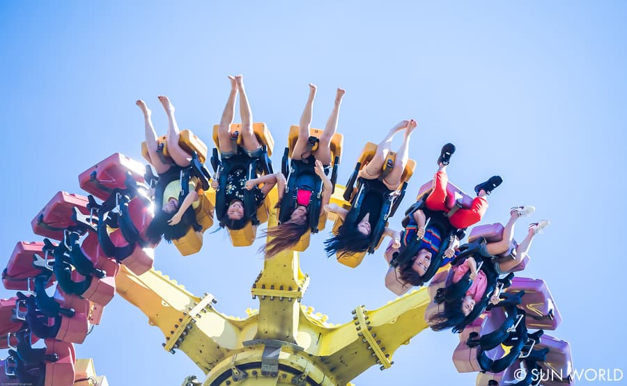 trò chơi cảm giác mạnh ở Công viên Châu Á - Asia Park tại Đà Nẵng