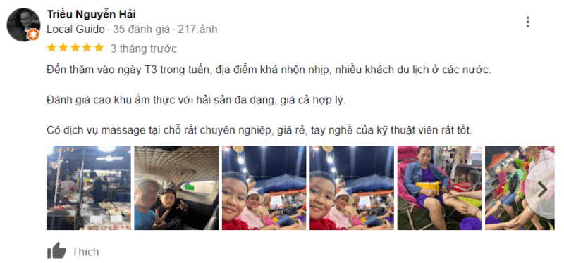 review chợ đêm sơn trà