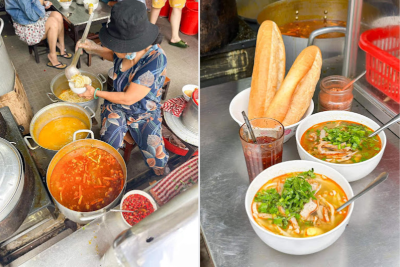 Bánh canh đường ray chất lượng nhờ nhiều topping thơm ngon