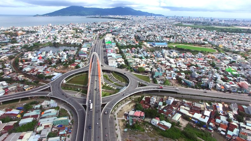 Cây cầu Ngã Ba Huế được thiết kế với 3 tầng cho các tuyến đường khác nhau (Nguồn: vietnamplus)