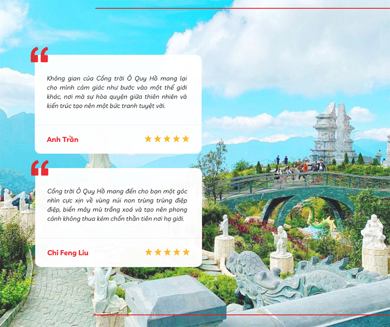 Nhận xét tích cực của du khách về khu du lịch Cổng trời Ô Quy Hồ