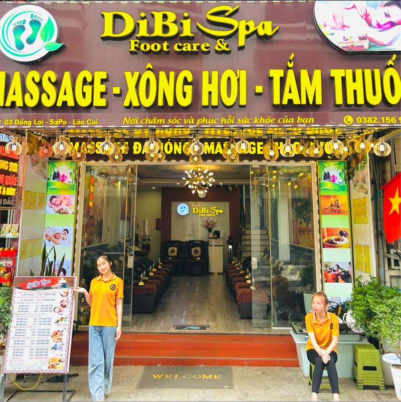 Dibi Spa nằm trong một con hẻm nhỏ trên đường Đồng Lợi