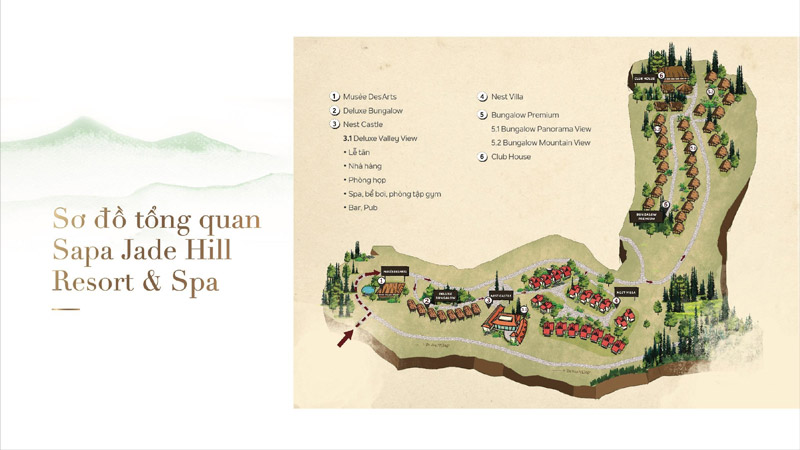 Sơ đồ tổng quan Sapa Jade Hill Resort & Spa