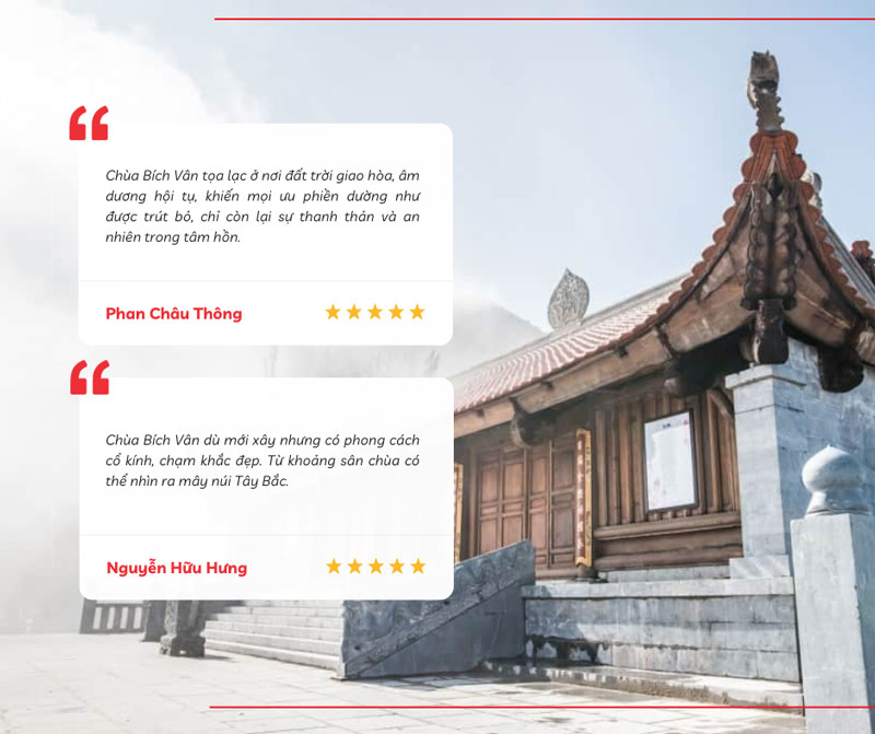 Du khách chia sẻ về trải nghiệm chiêm bái chùa Bích Vân