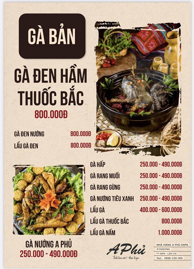 Thực đơn các món chế biến từ thịt gà