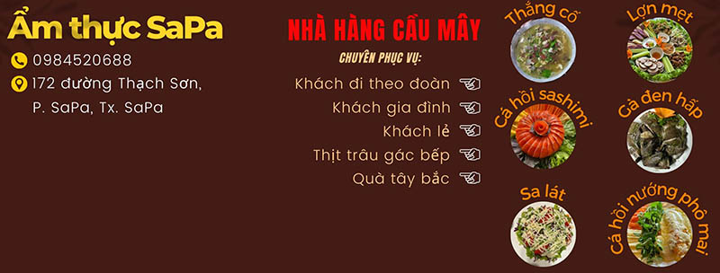 Một số món ăn đặc trưng tại Nhà hàng Cầu Mây