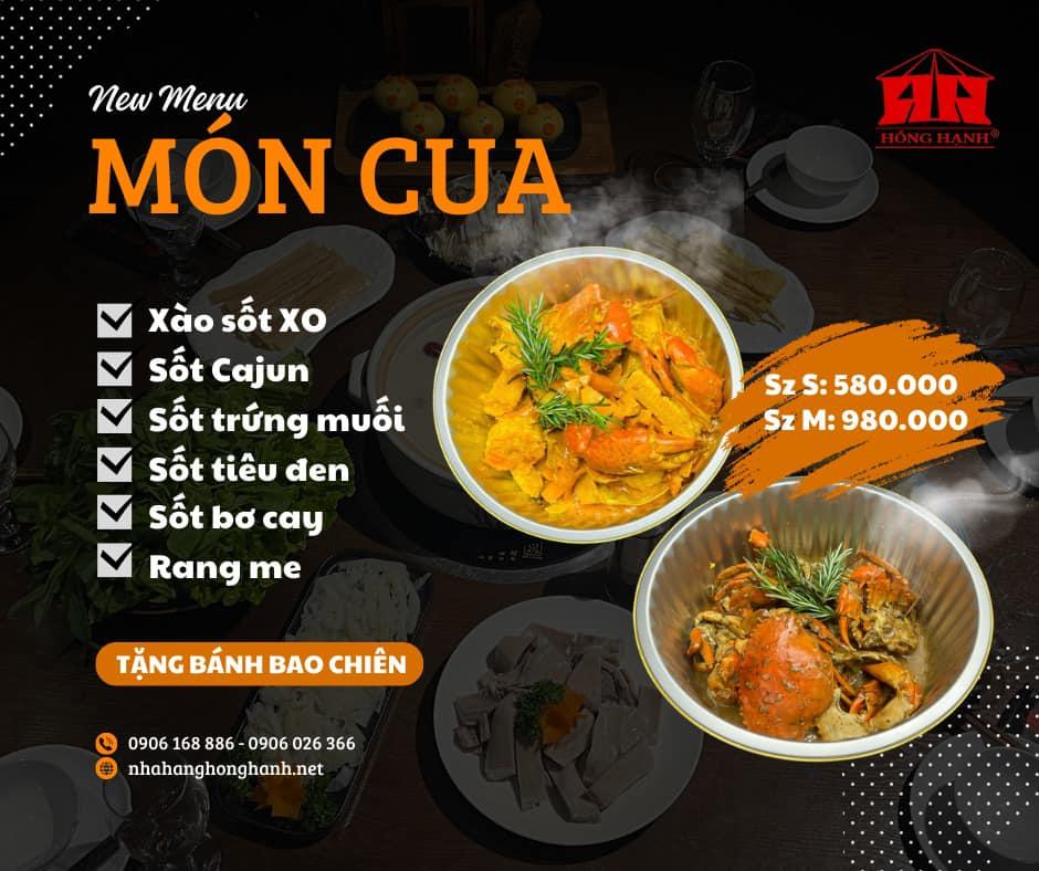 Tại Hồng Hạnh, các món ăn đầu tư được trình bày rất đẹp mắt (Nguồn: Nhà hàng Hồng Hạnh)