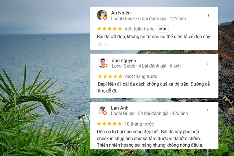 Bãi đá Móng Rồng là điểm check-in yêu thích của nhiều khách du lịch