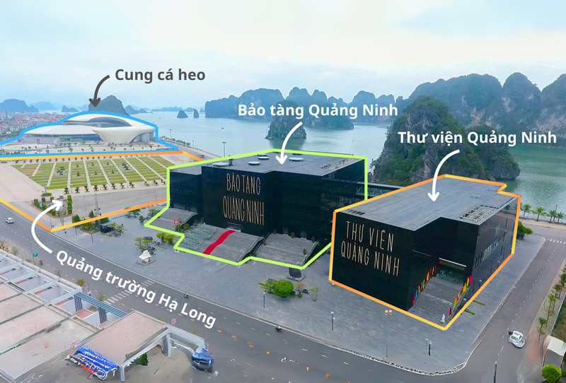 Quảng trường Hạ Long có vị trí nằm gần với các địa điểm du lịch nổi tiếng khác của tỉnh Quảng Ninh