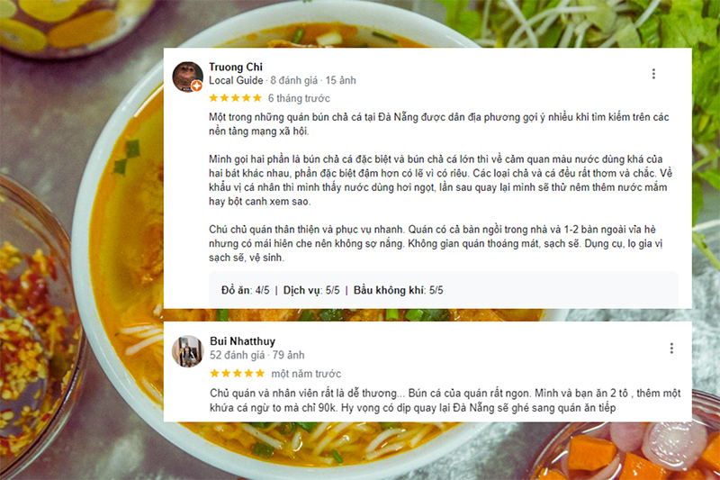 Bún chả cá Hờn review