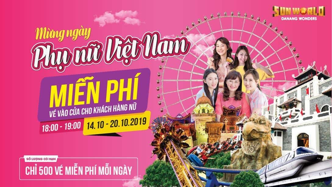 Mừng ngày Phụ nữ Việt Nam tại Sun World Danang Wonders