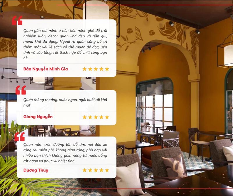 Khách hàng đánh giá về trải nghiệm tại La Comé Cafe