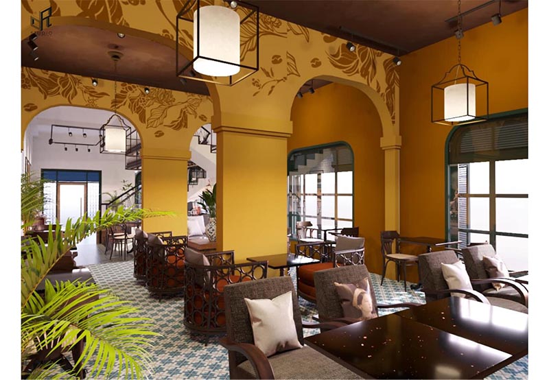 Quán cà phê đẹp ở Tây Ninh - La Comé Cafe mang lại cho du khách cảm giác như bước vào ngôi nhà ở Hội An xưa
