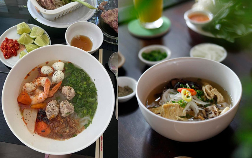 Bạn có thể dễ dàng tìm thấy các món bún phở quen thuộc tại Tây Ninh