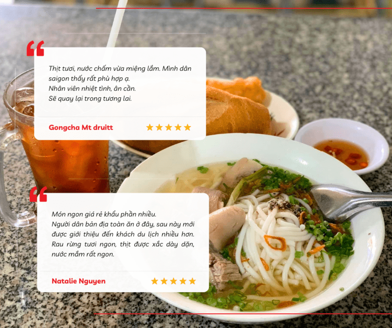 Út Thiên là quán được nhiều người dân bản địa yêu thích và giới thiệu đến thực khách