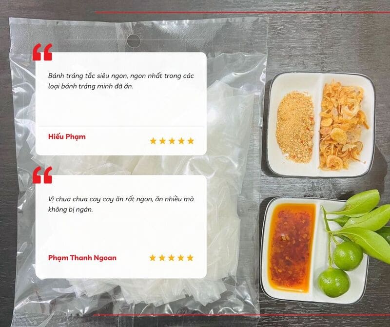 Đánh giá của du khách về món bánh tráng tắc Tây Ninh
