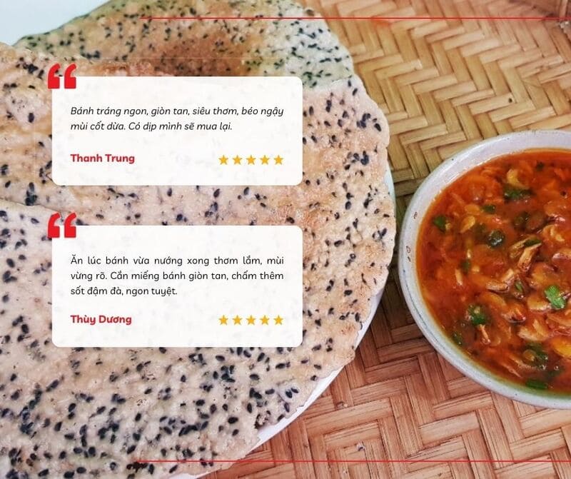 Đánh giá của du khách về bánh tráng dừa Tây Ninh
